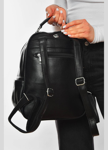 Рюкзак женский из экокожи черного цвета Let's Shop (329405038)