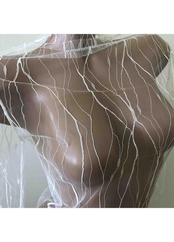 Белая прозрачная кофточка паутинка гольф кофточка сетка водолазка блузка (арт.10050) No Brand