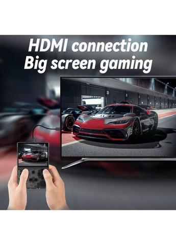 Портативна ретро-приставка з IPS RG35XX+ Plus H700 1/64GB Linux 5000ігор Black + скло Anbernic (369936411)