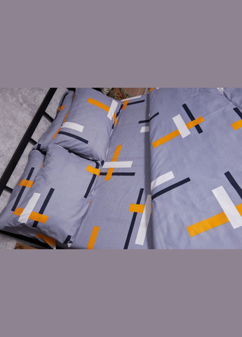 Комплект постельного белья Полисатин Premium полуторный евро 160х220 наволочки 4х70х70 (MS-820002847) Moon&Star marigold (288043734)