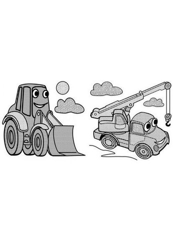 Водяні розкраски "Бетономішалка" (укр) (TS01091996201104) Crystal Book (373407024)