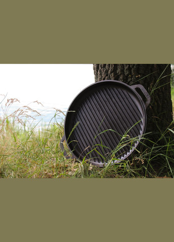 Казан чавунний азіатський з кришкою-сковородою гриль 8 л Brizoll (370622509)