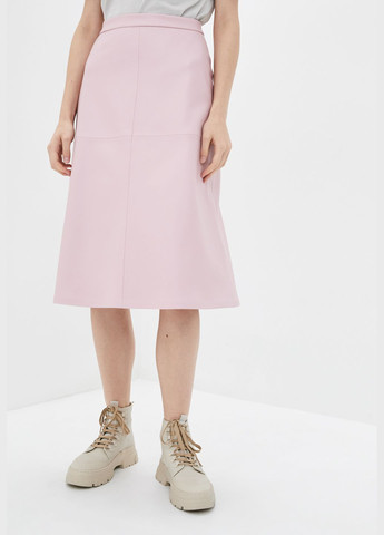 Спідниця міді з екошкіри рожевого кольору ORA (289352079)