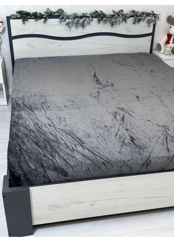 Велюровая простыня на резинке 180*200см Vishnya (372113117)