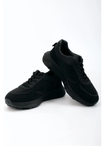 Кроссовки женские черные на платформе 347289 Fashion чёрные (386151970)