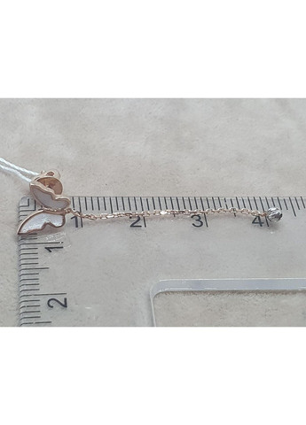 Золотые серьги-пуссеты Бабочки с эмалью. 111221ЕП Столична Ювелірна Фабрика (373004705)