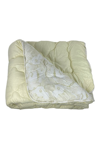 Одеяло двуспальное закрытое Цветок 20366 175х215 см бежевое Arda (364102995)