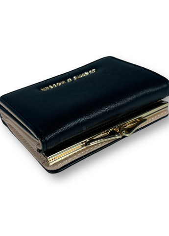 Жіночий гаманець екошкіра 1 відділення для купюр та 7 відділень для карток розмір:10,5*9*3 см чорний Tailian (268995031)