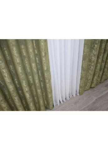 Комплект готовых штор Жаккард Sultan YL № 1213ш 150х270 см 2 шт (33-0039) VR-Textil (298122428)