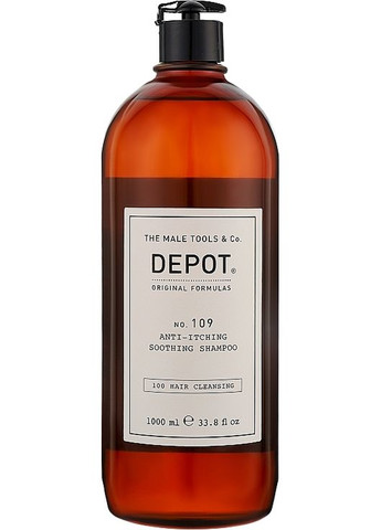 Успокаивающий шампунь для волос Hair Cleansings 109 Anti-Itching Soothing Shampoo 1000ml (1378185-16498047) Depot (368601145)