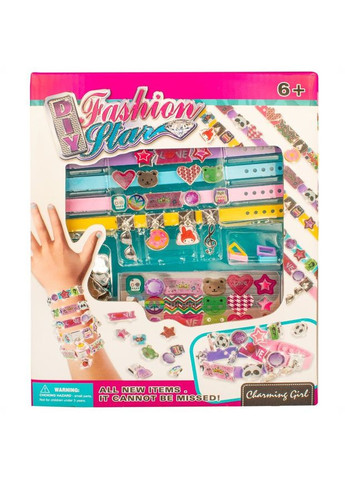 Игровой набор для создания украшений для девочек "Браслет шарм и подвеска" (86846) Qunxing Toys (290841425)