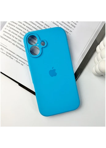 Чохол для смартфона Silicone Full Case AA for Apple iPhone 16 44,Light Blue No Brand Camera Protect (377757595)
