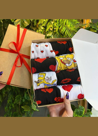 Комбинированные бокс мужских носков 40-45 г на 8 пар в подарочной коробке с лентой Vakko (307053737)