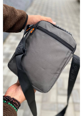 Чоловіча сумка через плече барсетка месенджер сірий колір JP (362558981)
