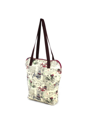 Жіноча сумка шопер 2704.103 бежева з червоним Wallaby (348418844)