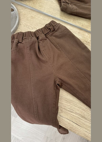 Коричневые праздничный, коктейльный, спортивные, повседневный, карнавальный, джинсовые, нарядные, классические, домашние, пляжный, кэжуал зимние брюки джоггеры, классические, зауженные, галифе, прямые BabyStyle