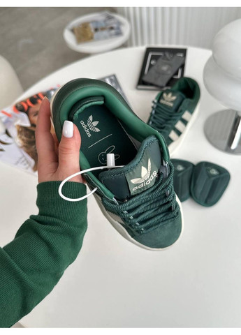 Сірі Осінні кросівки чоловічі adidas campus x bad bunny green адідас кампус No Brand