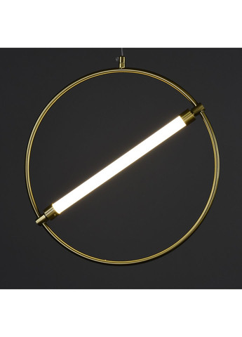 Люстра светодиодная подвесная LED светильник для квартиры на потолок лэд 28256 Латунь 40-180х35х10 см. Sunnysky (365680614)