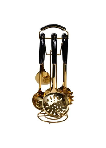 Набор кухонных принадлежностей на подставке 7 предметов кухонные аксессуары на подставке с золотом HP-20-66 Yiwu (370973993)