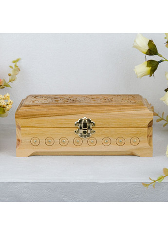 Шкатулка Дерев'яна різблена черешня 19*11 см (СДАР 021Ч) Гранд Презент (367182904)