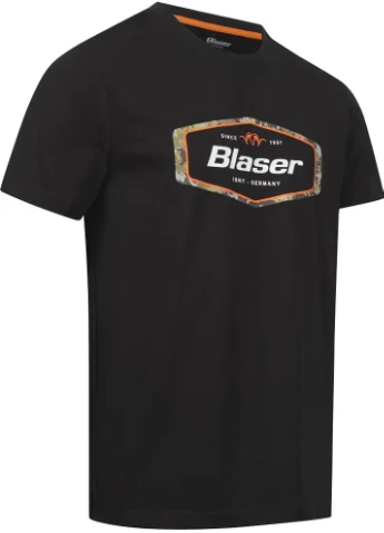 Черная футболка blaser active outfits badge t 24 No Brand