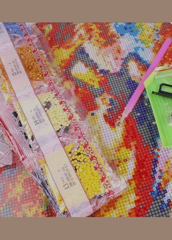 Набір для творчості алмазна картина Гармонія кольорів розміром 40х50 см (SK88296) Strateg (314540311)