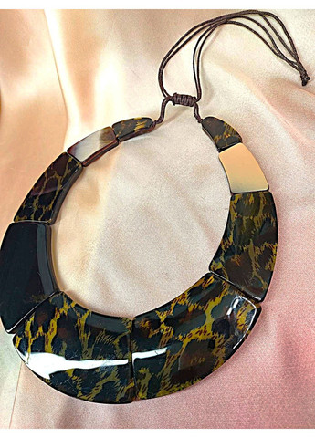 Чокер Колье широкий акцентный с принтом животных No Brand (357256962)