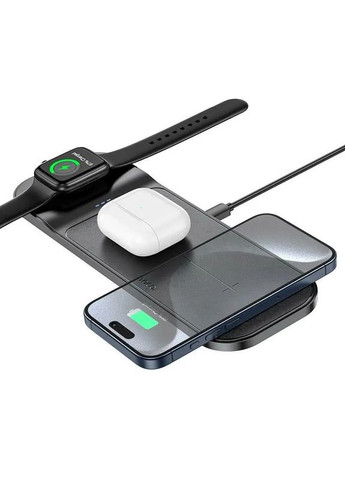 Зарядное устройство беспроводное Qi Step 3in-1 Wireless Fast Charger CQ5 (iWatch) 22.5 W Total Hoco (283022527)