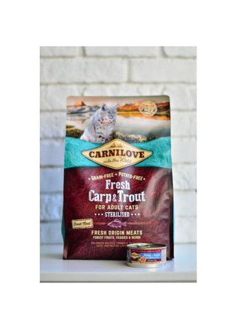 Сухий корм Fresh Carp & Trout для стерилізованих котів, риба, 2 кг Carnilove (349823925)