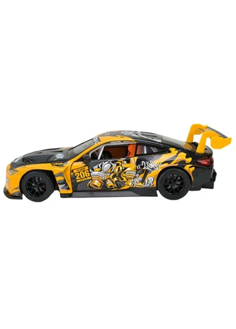 Машинка метал BMW M4 GT3 1:24 интерактивная свет/звук открывающиеся двери подарок для мальчика 3+ лет No Brand (394664209)