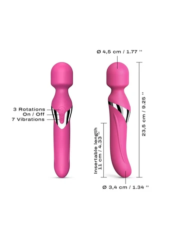 Ванда-массажер Dual Orgasms Magenta Dorcel (382544538)