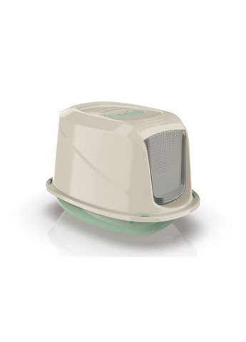 Туалет з фільтром та ручкою для кішок Galaxy Deluxe, зелений, 10586, 45х36х31,5 см Georplast (312539344)