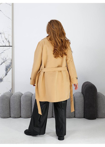 Жіночий котоновий тренч із поясом Україна тренчкот на гудзиках демісезон (361856390)