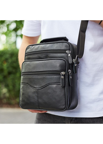 Чоловіча шкіряна сумка-барсетка через плече чорна Bx-56402 Bexhill (336552096)