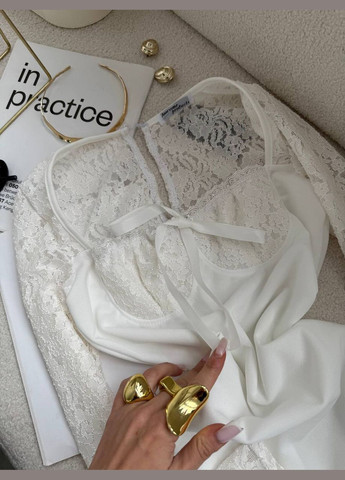 Молочное праздничный, деловое, повседневный, кэжуал женское платье FINO Mode однотонное