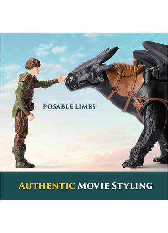 Игровой набор Dreamworks Dragons Как укротить дракона Дракон Беззубик и всадник Икота Spin Master (365251734)