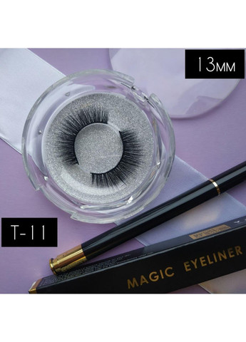 Многоразовые ресницы Одна модель на выбор + маркер подводка для надевания без клея без магнитов Magnetic Lashes (366668432)