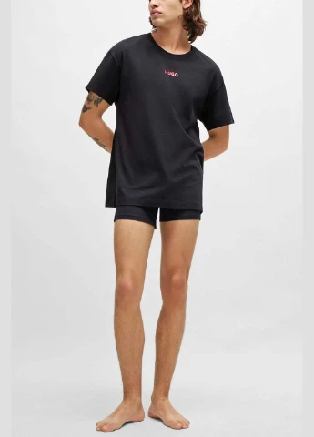 Чорна футболка Hugo Boss Linked 10241810 01