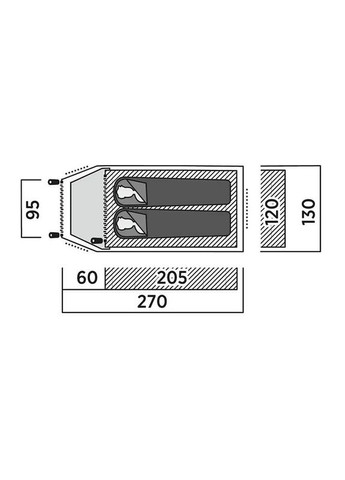 Палатка двухместная Setesdal 2 (931547) Easy Camp (332988782)