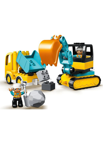 Конструктор DUPLO Town Вантажівка та гусеничний екскаватор, 20 деталей () Lego 10931 (331860351)