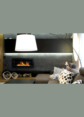 Биокамин 900х400х120 BLACK MAT + СТЕКЛО No Brand (347311697)