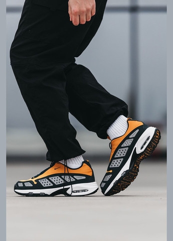 Жовті всесезон кросівки чоловічі і жіночі nike air max sunder sndr yellow black white | найк аір макс сандер сндр жовті чорні білі No Brand