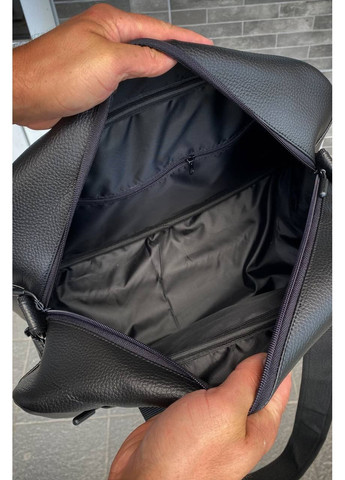 Дорожня спортивна універсальна сумка чорний колір PU шкіра Road 2.0 No Brand (351853837)