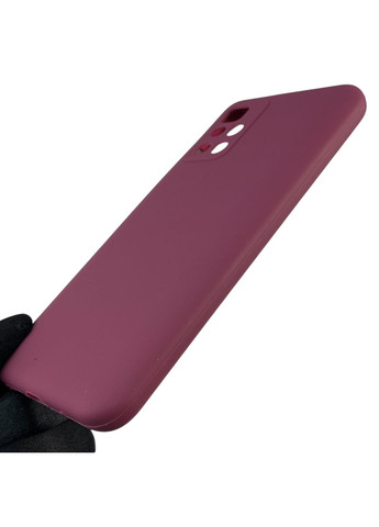 Чохол для Redmi 10 (4G) силіконовий з мікрофіброю нековзний на сяомі редмі 10 4г бордовий Xiaomi (366389799)