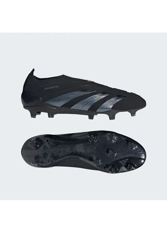 Черные бутсы predator 24 elite laceless firm ground cleats black ie1807 adidas
