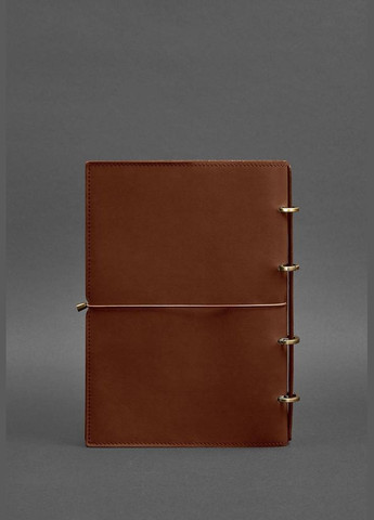 Кожаный блокнот А4 на кольцах (Софт-бук) 9.0 в мягкой обложке светло-коричневый Краст (A-027499) BlankNote (328961658)