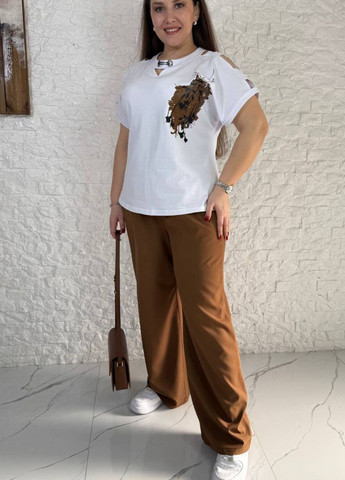 Костюм-двійка: футболка та штани-кльош Tik-Tak (340163451)