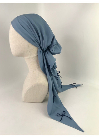 Бандана з імітацією хустки однотонна з бантиками BANDANA QUEEN (371773074)