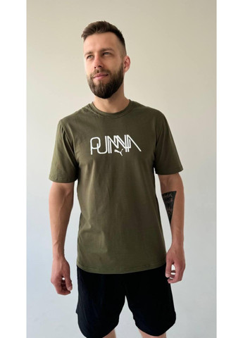 Хакі (оливкова) чоловіча футболка No Brand