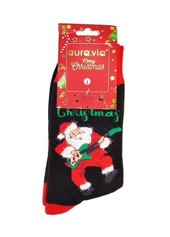 Чорні шкарпеткти чоловічі різдвяні та новорічні теплі 39-42 auravia (арт9295) новорічні (368999659)